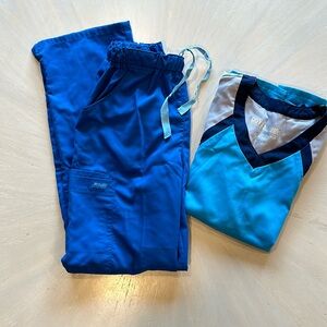 greys anatomy scrub set XS top Small pants